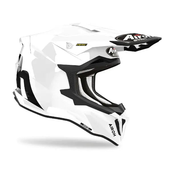 Airoh Strycker Color Gloss White - FREE UK Shipping, FREE 365 Day Returns | Moto Central
