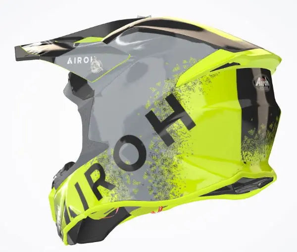 Airoh Twist 2.0 Bit Gloss Yellow - FREE UK Shipping, FREE 365 Day Returns | Moto Central