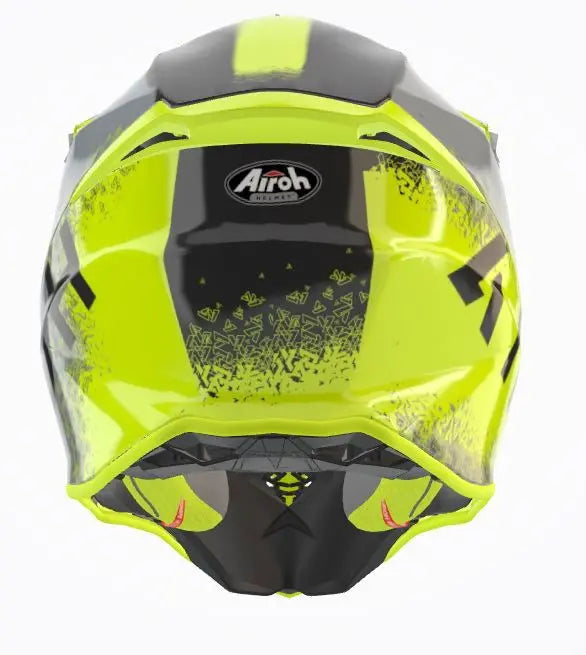 Airoh Twist 2.0 Bit Gloss Yellow - FREE UK Shipping, FREE 365 Day Returns | Moto Central
