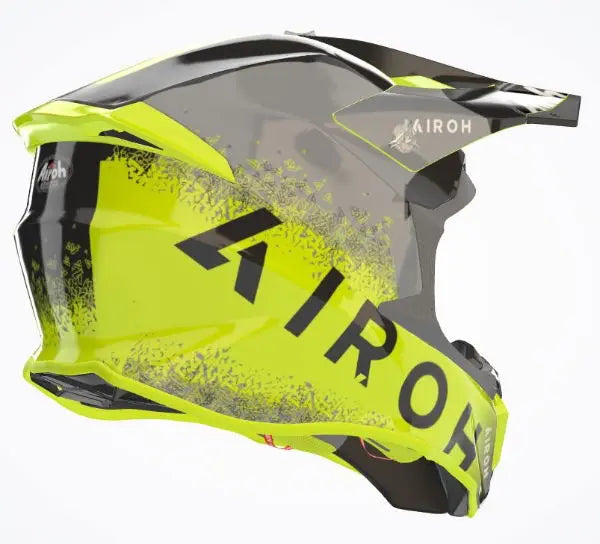 Airoh Twist 2.0 Bit Gloss Yellow - FREE UK Shipping, FREE 365 Day Returns | Moto Central