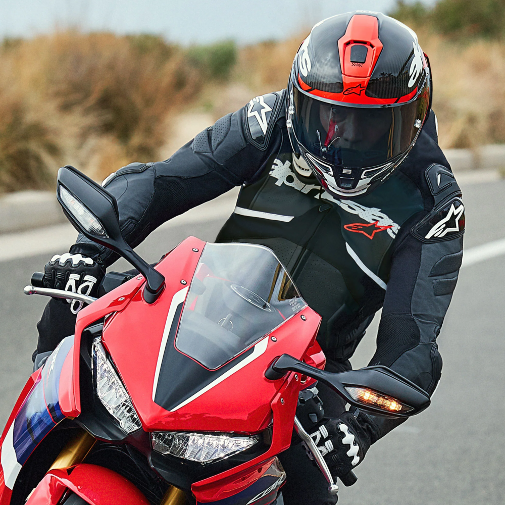 Alpinestars Atem V5 Leather Jacket Black / White