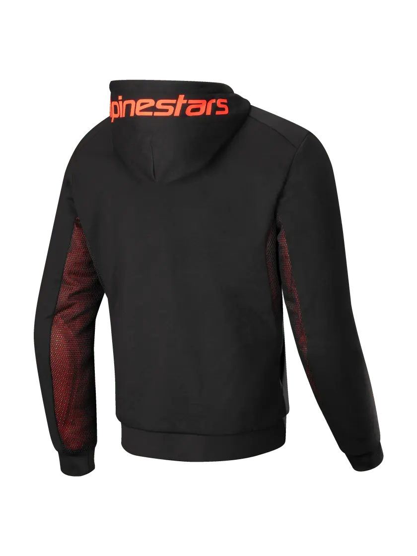 Alpinestars Chrome Air Sport Hoodie Black / Fluo Red FREE UK Delivery, FREE 365 Day Returns | Moto Central
