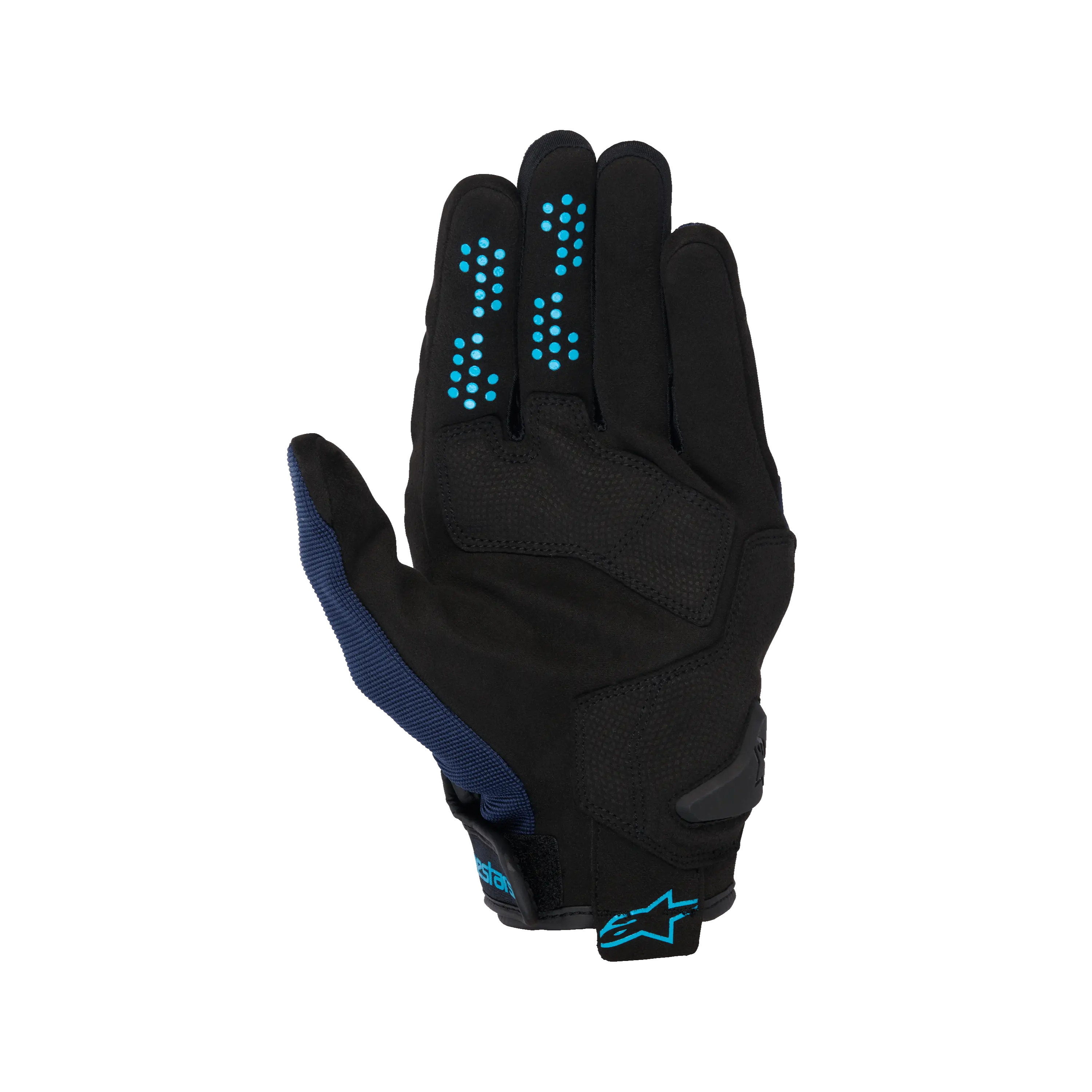 Alpinestars Chrome V2 Gloves Dark Blue / Hawaiian Ocean FREE UK Delivery, FREE 365 Day Returns | Moto Central