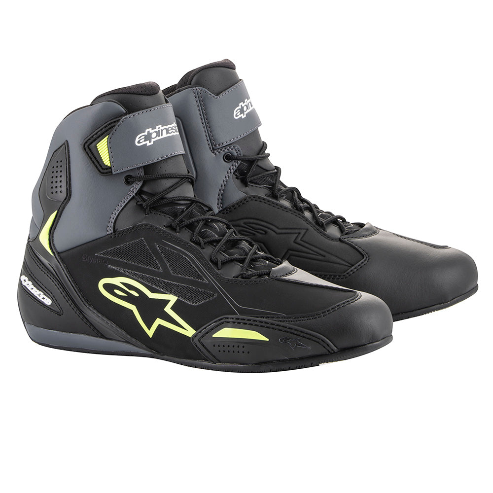 Alpinestars Faster 3 Drystar Shoes Black / Grey / Fluo Yellow