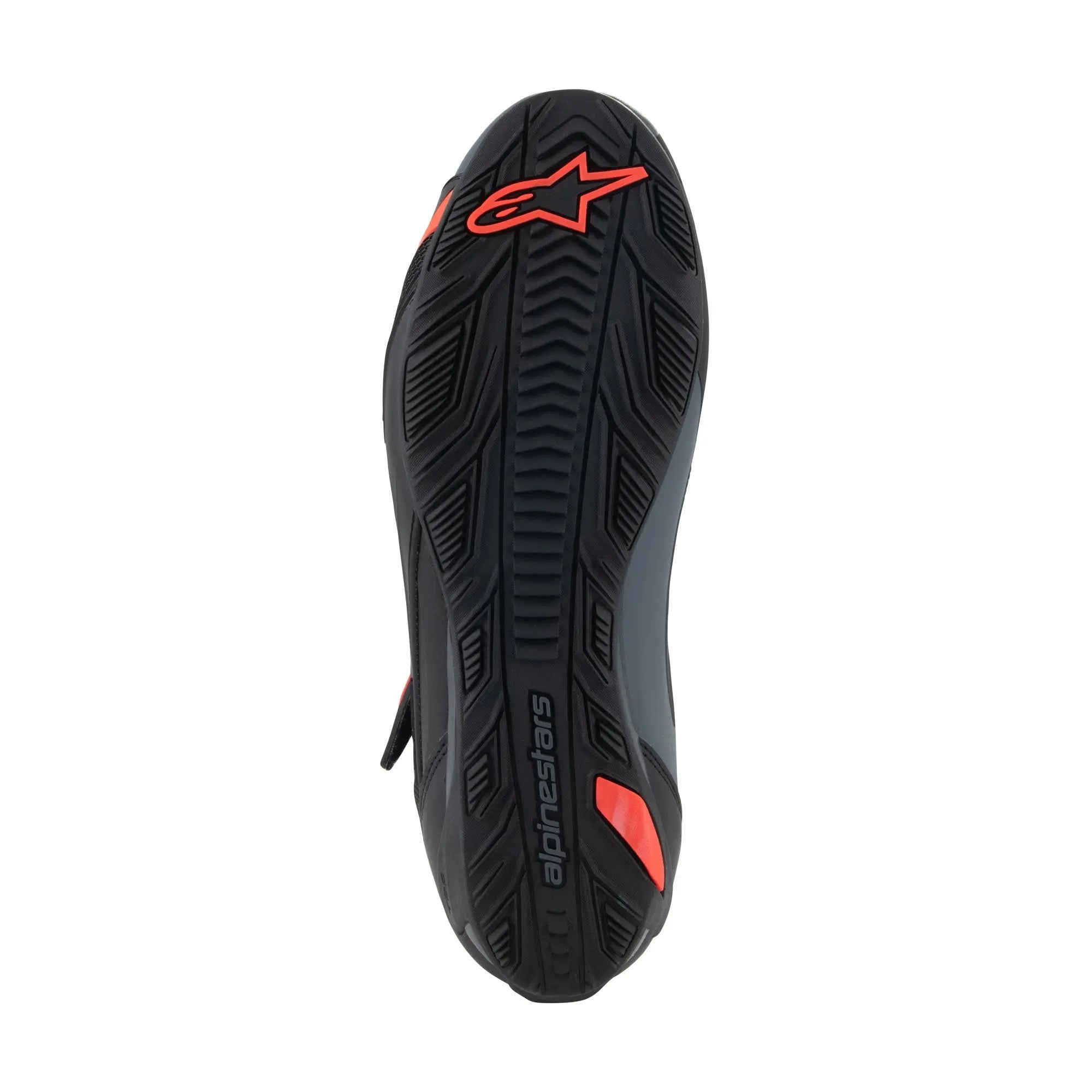 Alpinestars Faster-4 Shoes Black / Grey / Fluo Red FREE UK Delivery, FREE 365 Day Returns | Moto Central