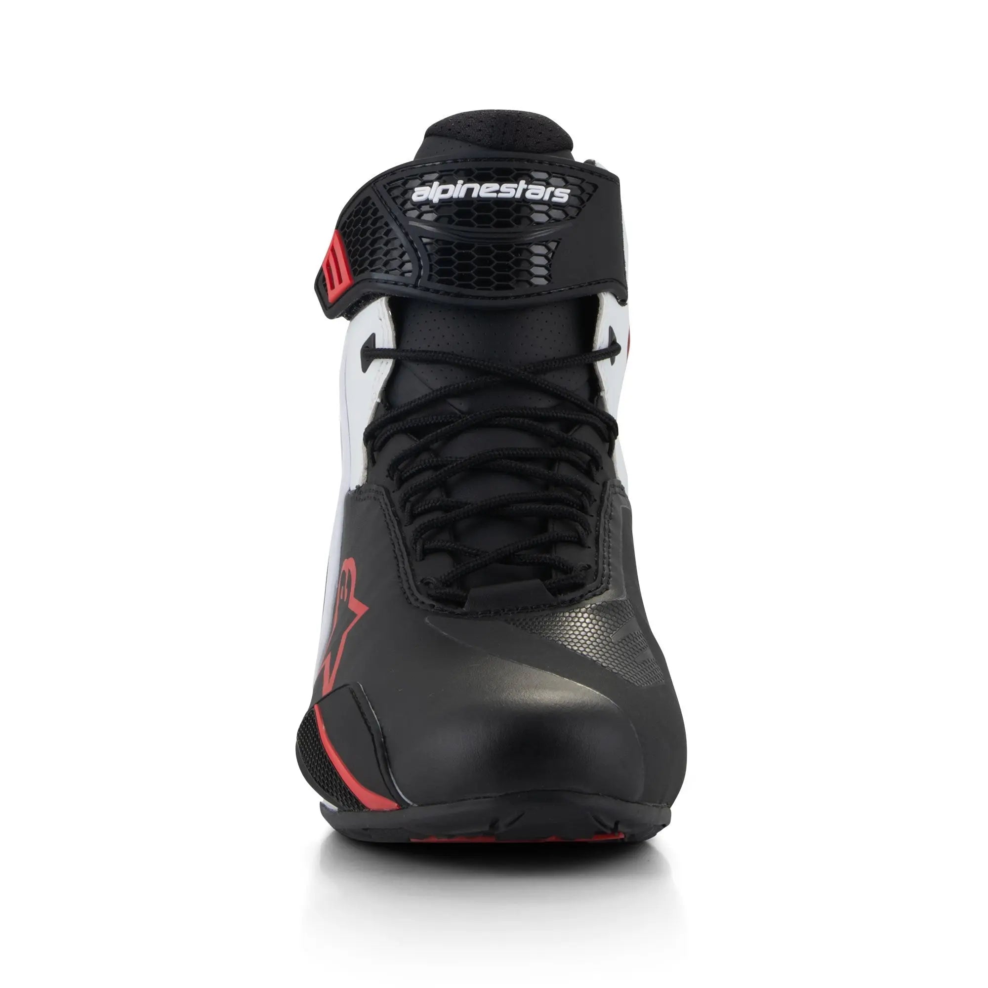 Alpinestars Faster-4 Shoes Black / White / Red FREE UK Delivery, FREE 365 Day Returns | Moto Central