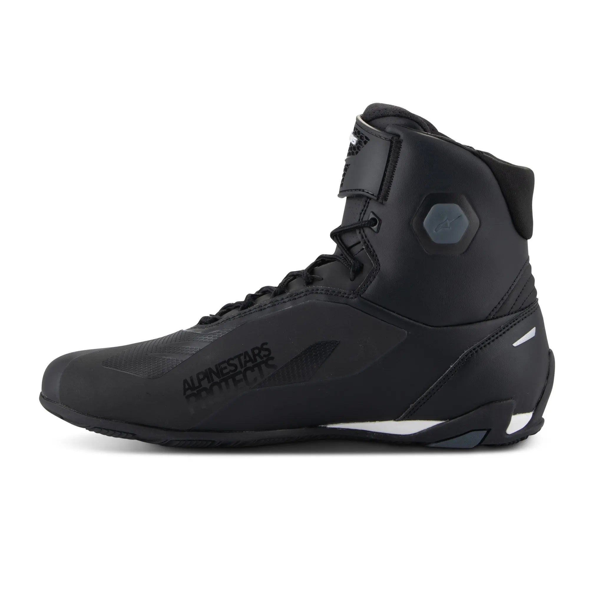 Alpinestars Faster-4 Shoes Black / White FREE UK Delivery, FREE 365 Day Returns | Moto Central