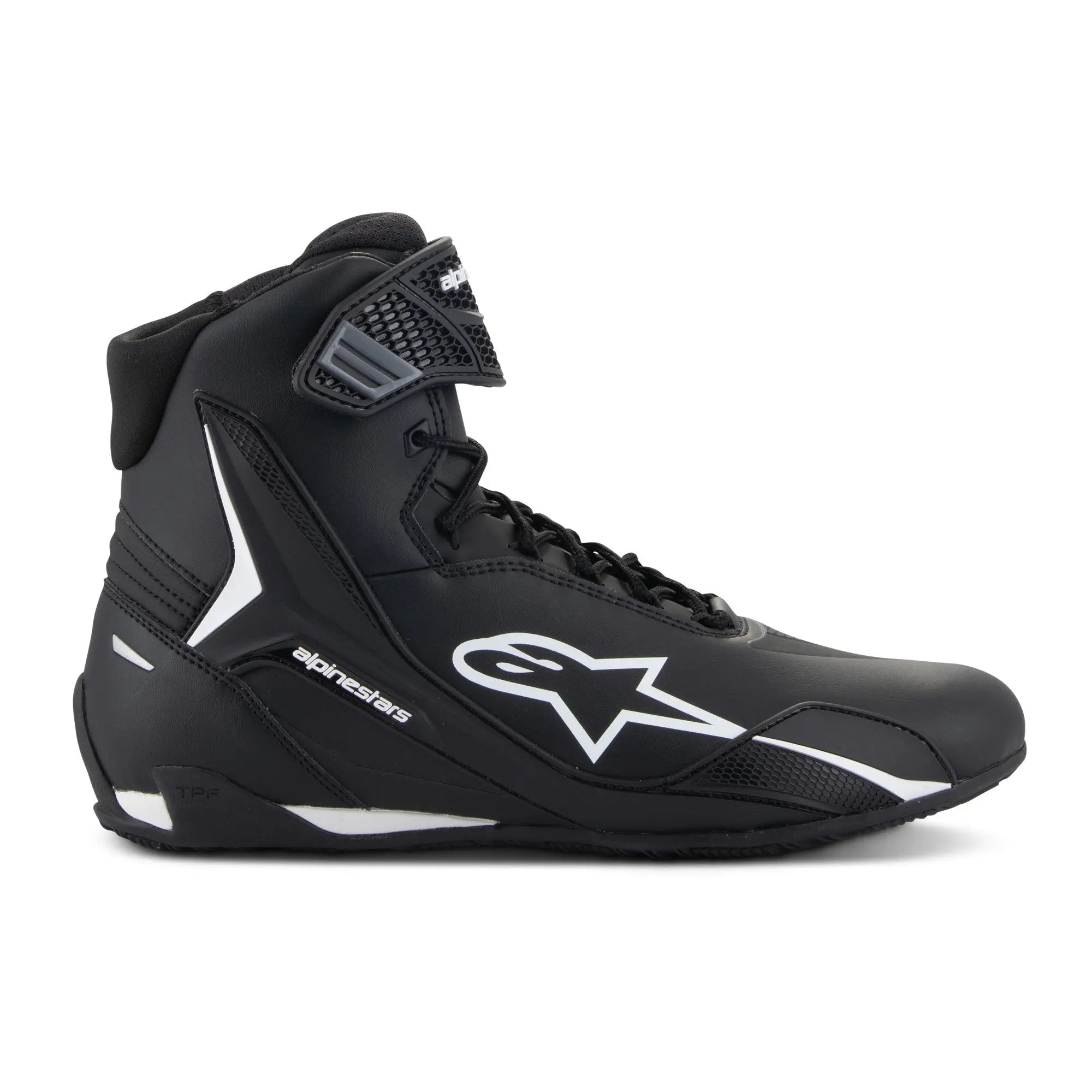 Alpinestars Faster-4 Shoes Black / White FREE UK Delivery, FREE 365 Day Returns | Moto Central