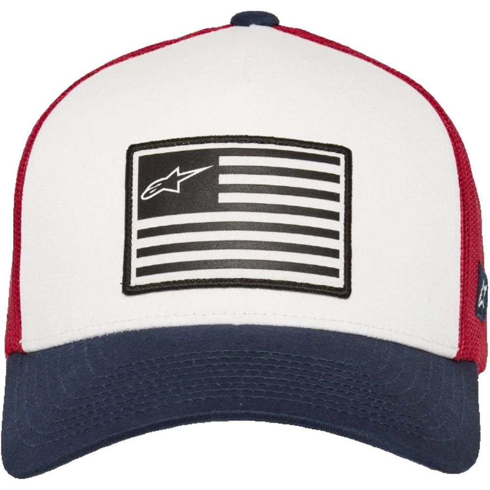 Alpinestars Flag Curved Bill Cap White / Navy / Red