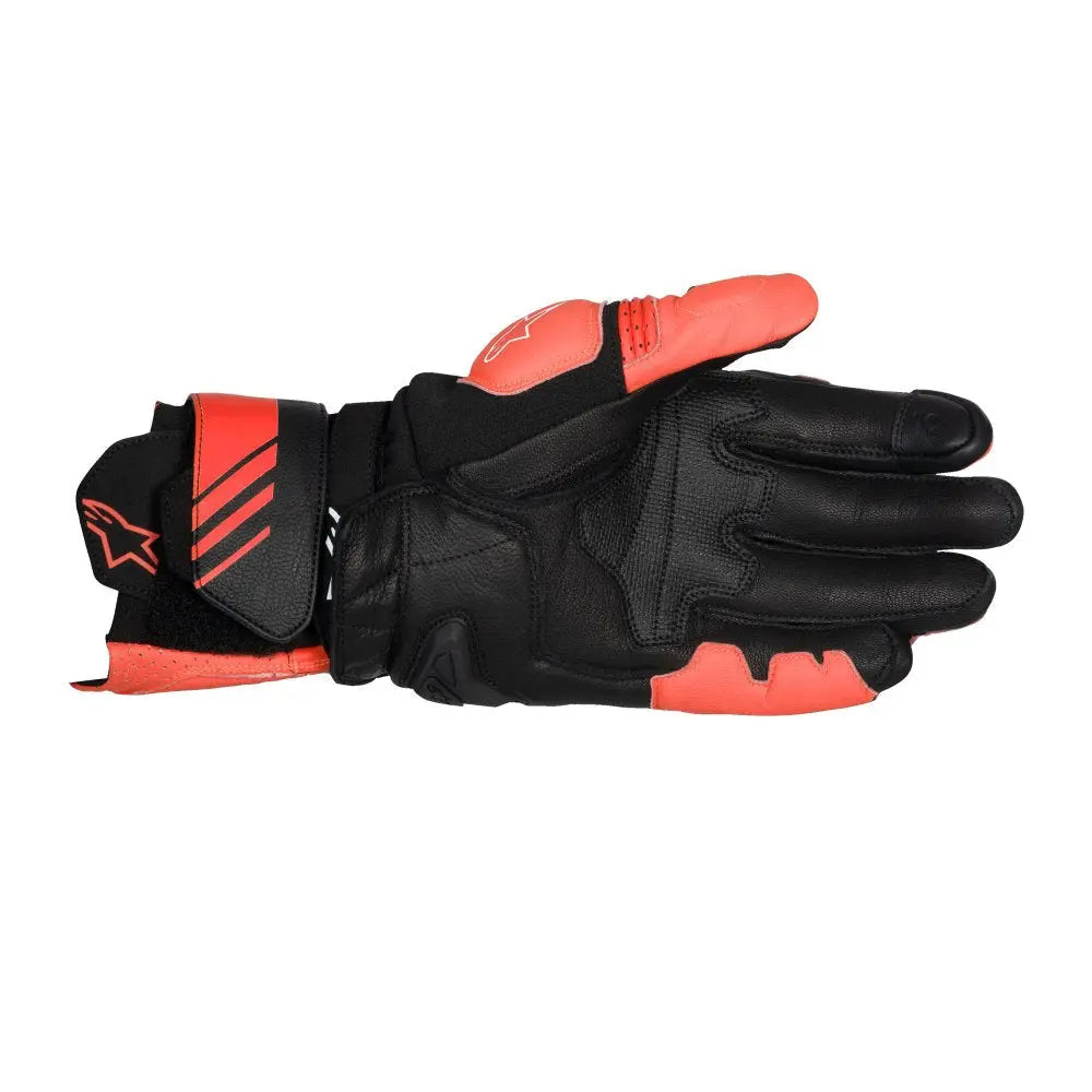 Alpinestars GP Plus R V3 Leather Gloves Bright Red / Fluo Red / Black FREE UK Delivery, FREE 365 Day Returns | Moto Central