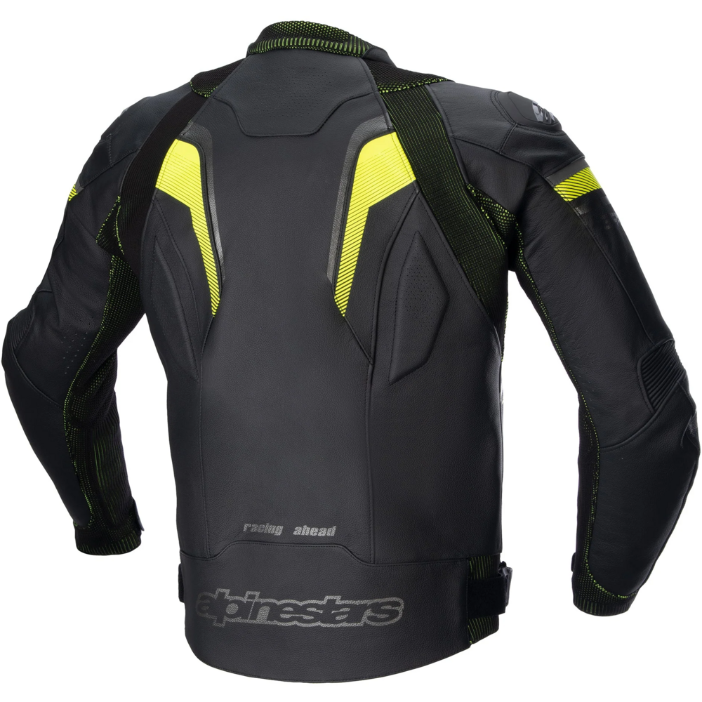 Alpinestars GP Plus R V3 Rideknit Leather Jacket Black / Fluo Yellow