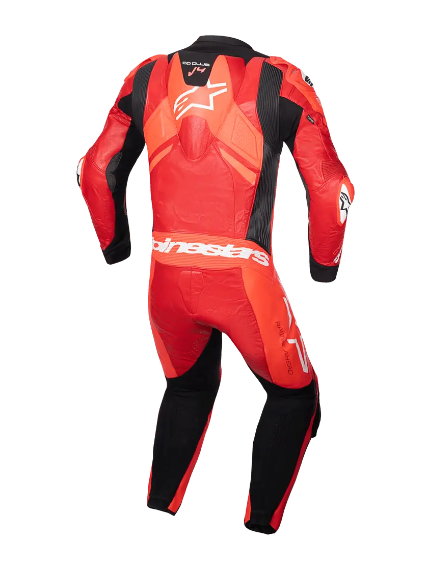 Alpinestars GP Plus V4 Sprint 1 Piece Leather Suit Fluo Red / Mid Red / White FREE UK Delivery, FREE 365 Day Returns | Moto Central