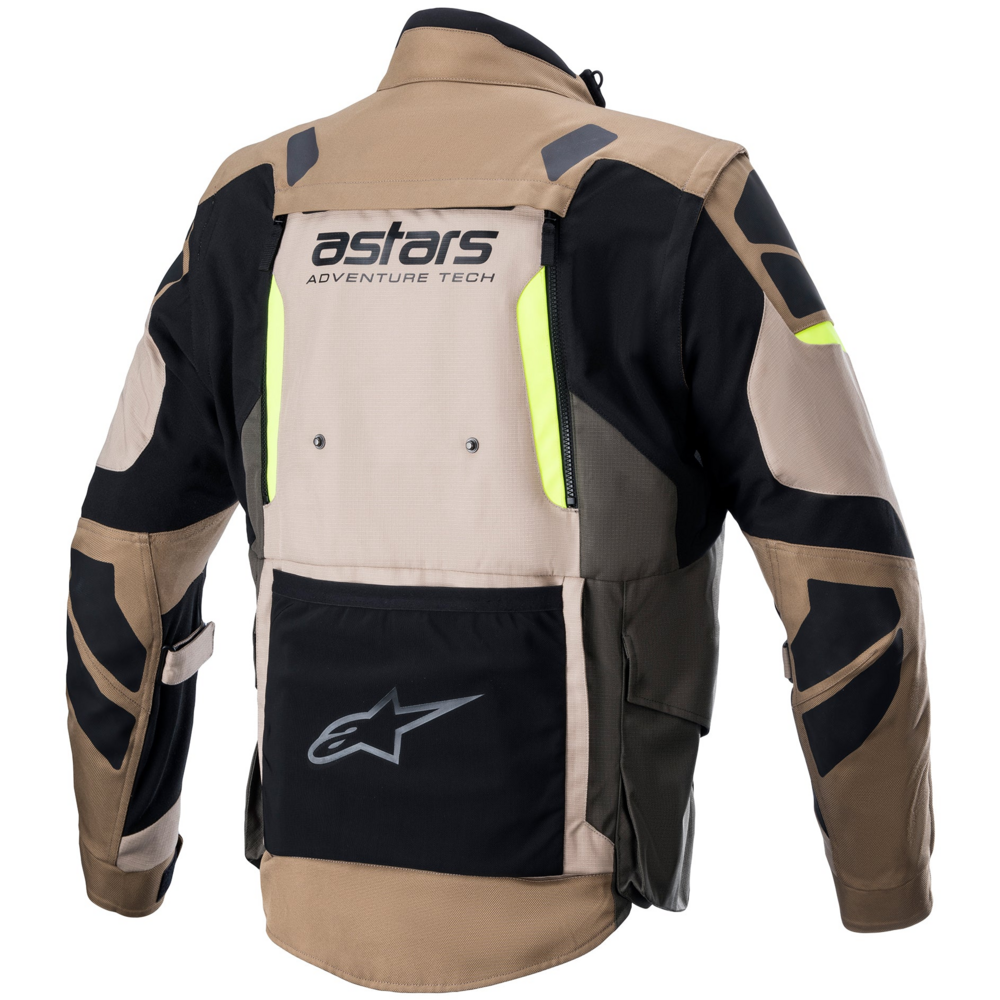 Alpinestars Halo Drystar Jacket Dark Khaki / Sand / Fluo Yellow