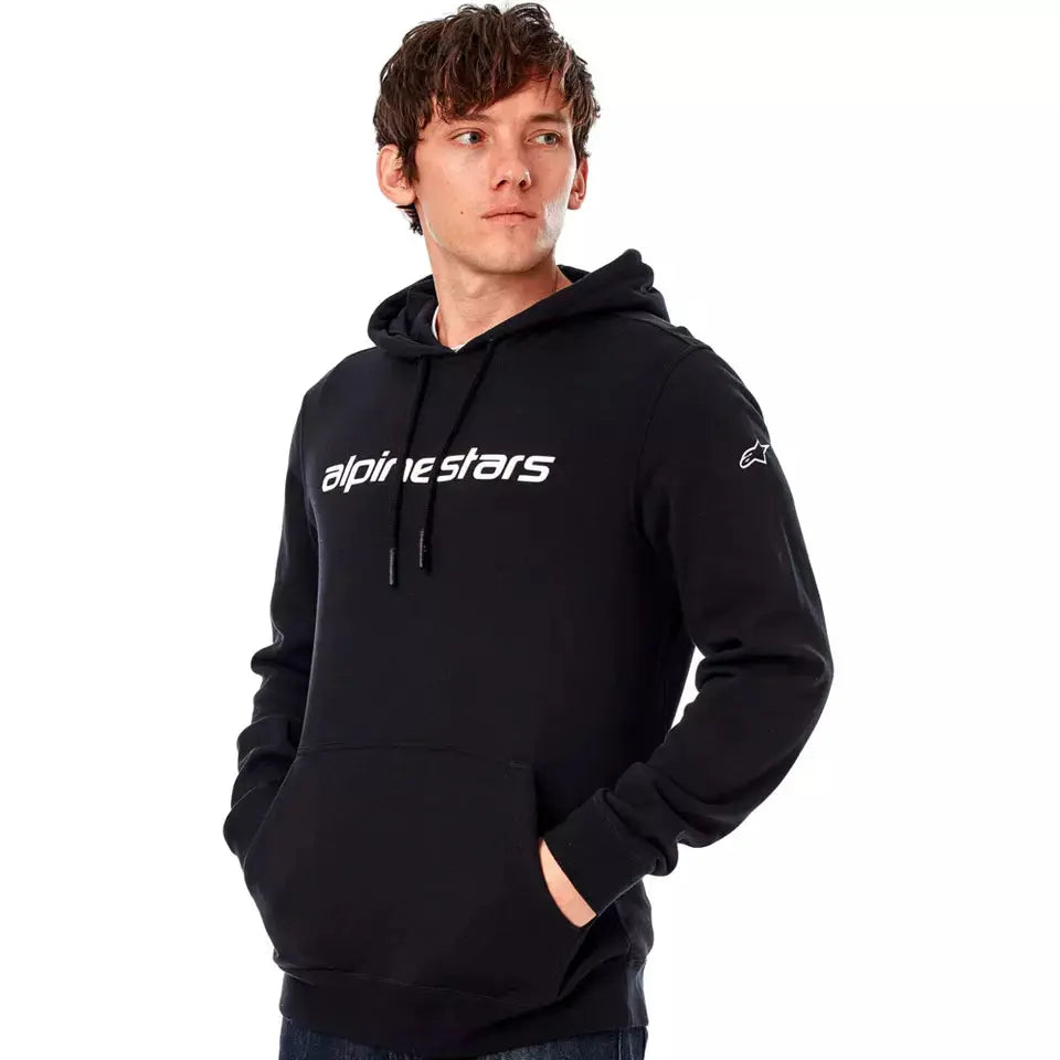 Alpinestars Linear Hoodie Black - FREE UK Shipping, FREE 365 Day Returns | Moto Central