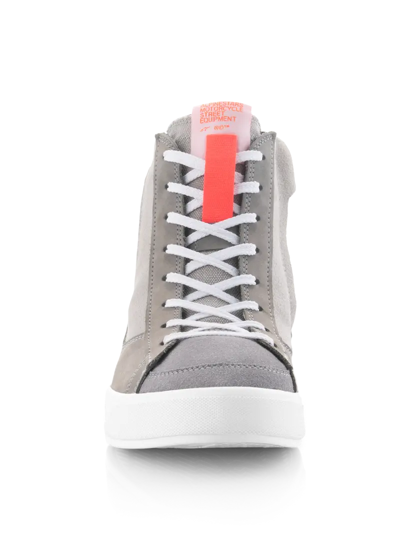 Alpinestars Stated Shoes Light Grey / Fluo Red / White FREE UK Delivery, FREE 365 Day Returns | Moto Central