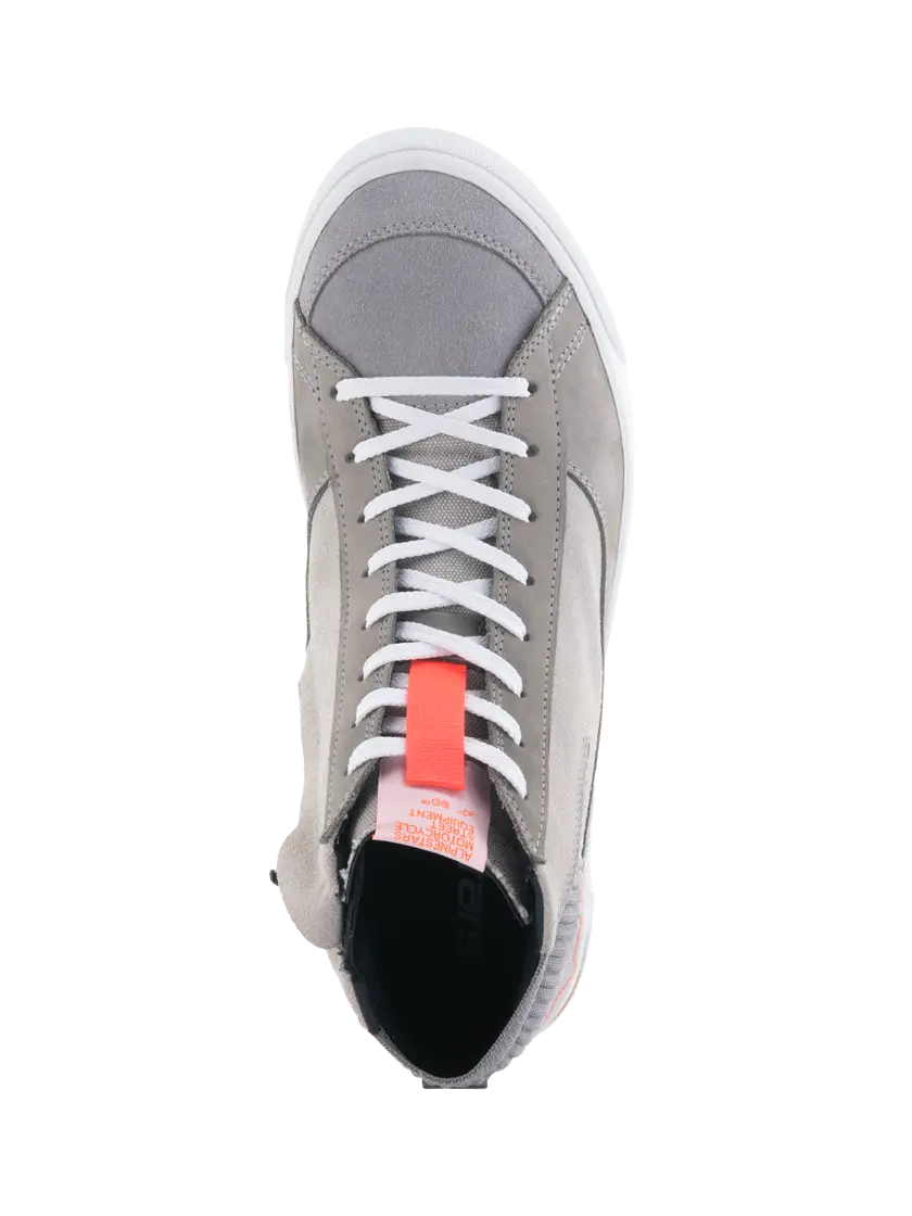 Alpinestars Stated Shoes Light Grey / Fluo Red / White FREE UK Delivery, FREE 365 Day Returns | Moto Central