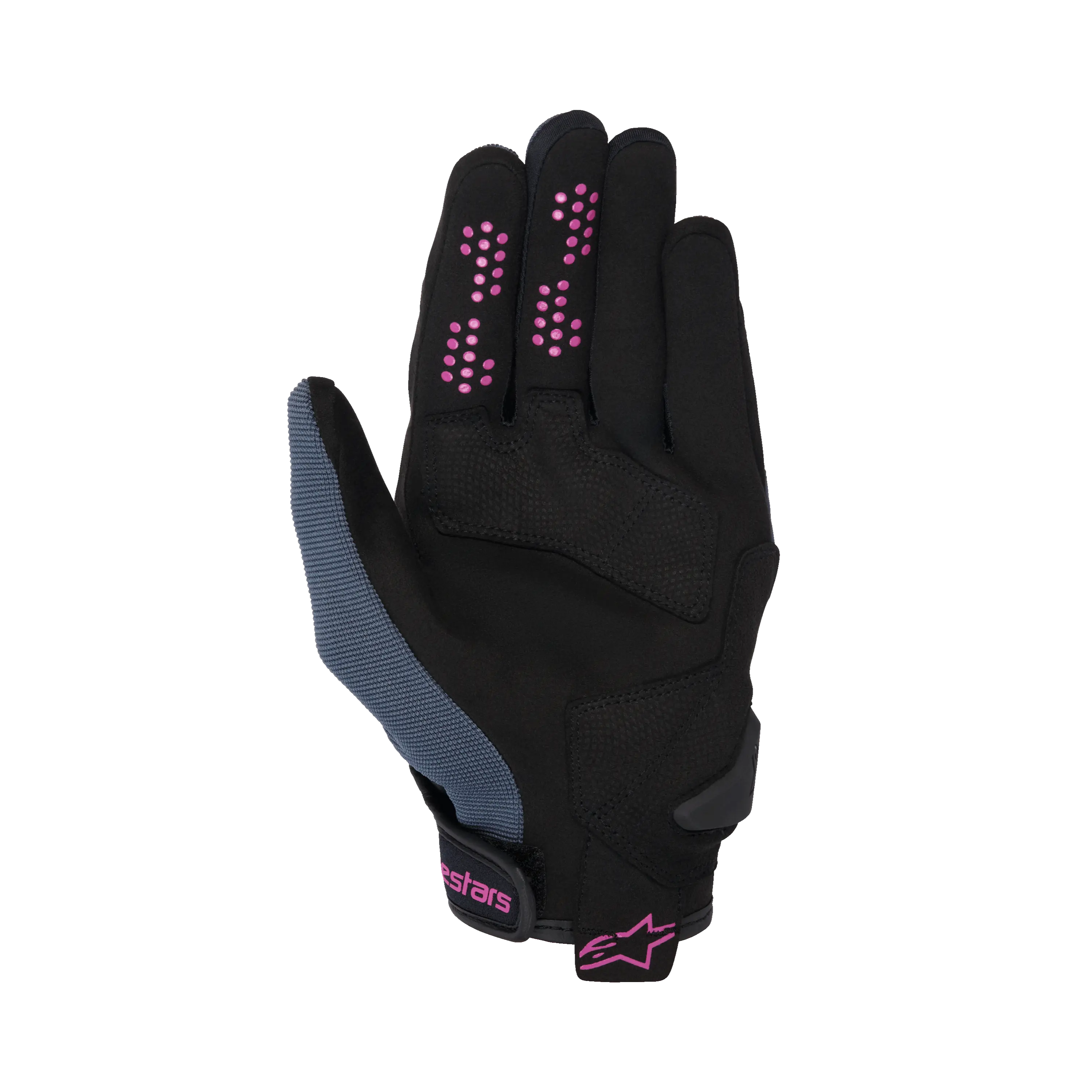 Alpinestars Stella Chrome Gloves Asphalt / Black / Purple FREE UK Delivery, FREE 365 Day Returns | Moto Central