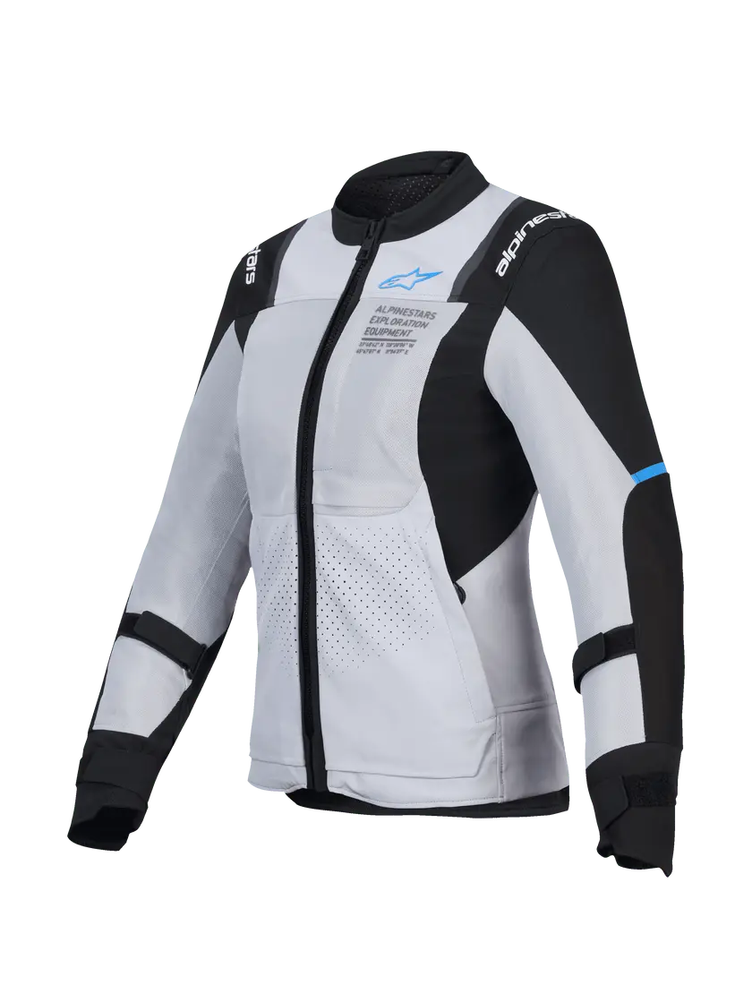 Alpinestars Stella ST-2 Air Ladies Textile Jacket Ice Grey / Black FREE UK Delivery, FREE 365 Day Returns | Moto Central