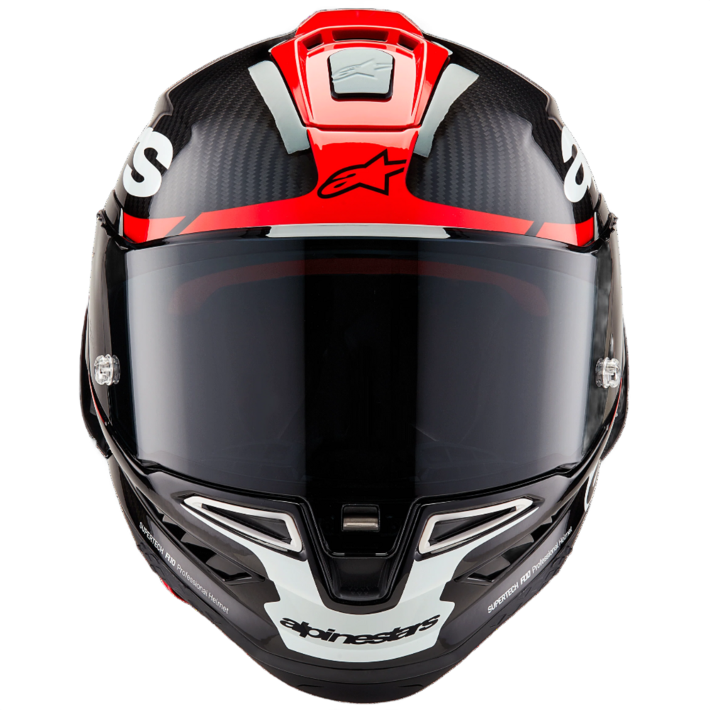 Alpinestars Supertech R10 Element ECE 06 / FIM Black / Carbon / Bright Red / Gloss White
