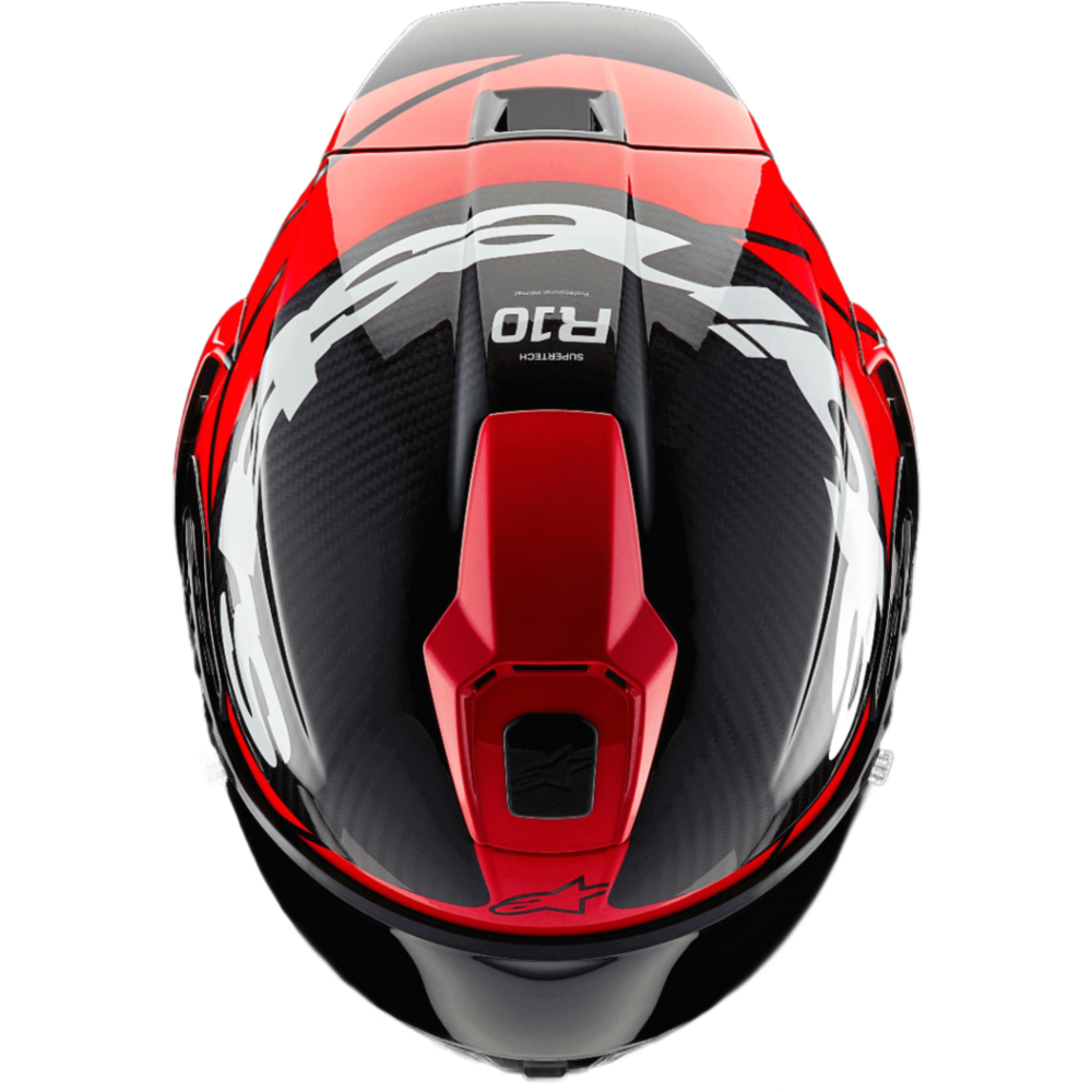 Alpinestars Supertech R10 Element ECE 06 / FIM Black / Carbon / Bright Red / Gloss White