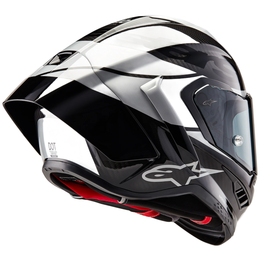 Alpinestars Supertech R10 Element ECE 06 / FIM Gloss Black / Carbon / Silver