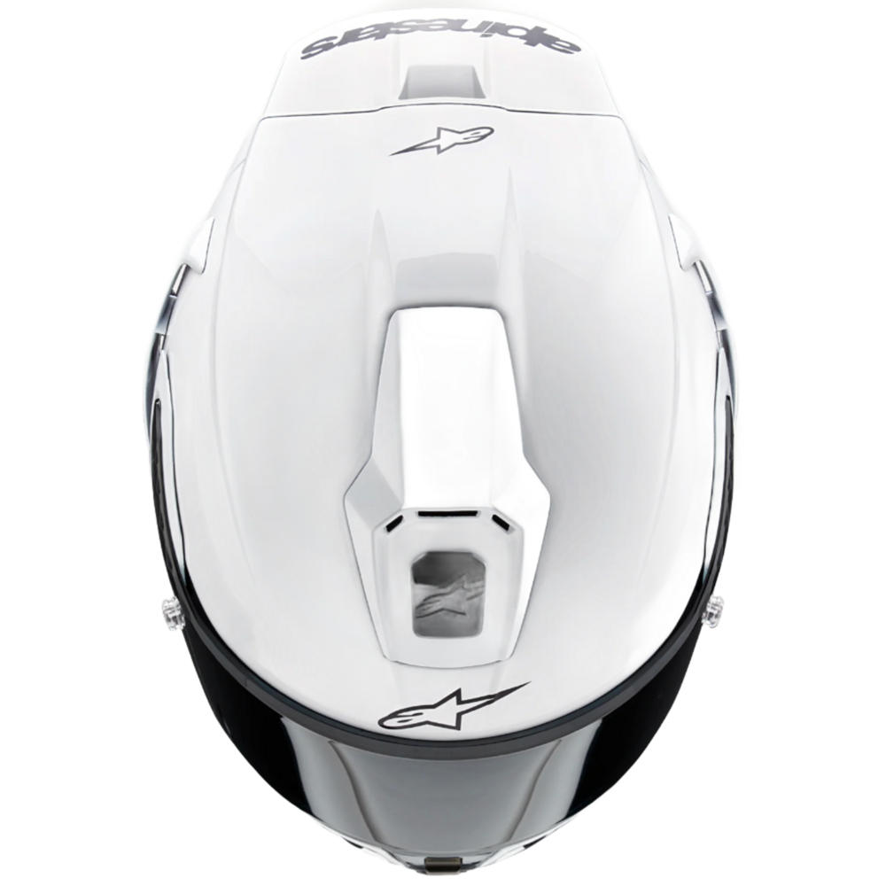 Alpinestars Supertech R10 Solid ECE 06 / FIM Gloss White / Matt Black