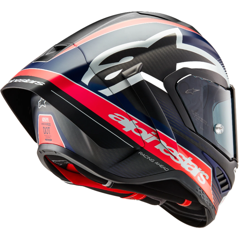 Alpinestars Supertech R10 Team ECE 06 / FIM Black / Carbon / Fluo Red / Matt Dark Blue