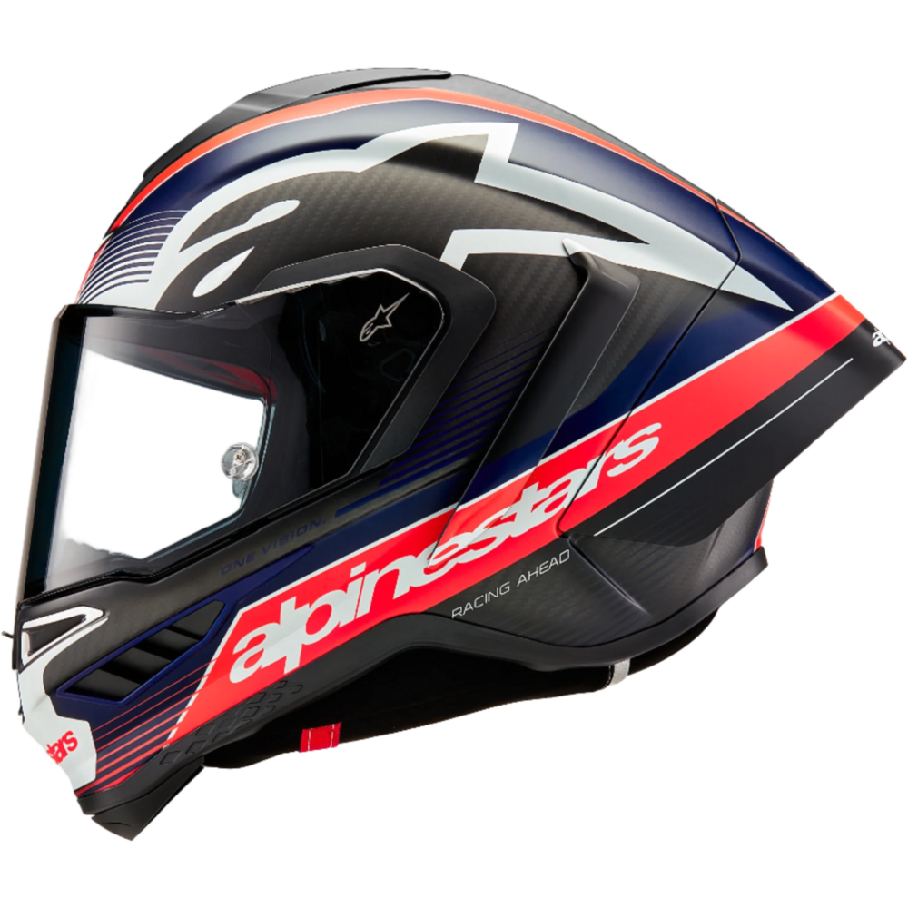 Alpinestars Supertech R10 Team ECE 06 / FIM Black / Carbon / Fluo Red / Matt Dark Blue
