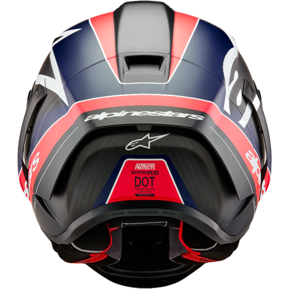 Alpinestars Supertech R10 Team ECE 06 / FIM Black / Carbon / Fluo Red / Matt Dark Blue