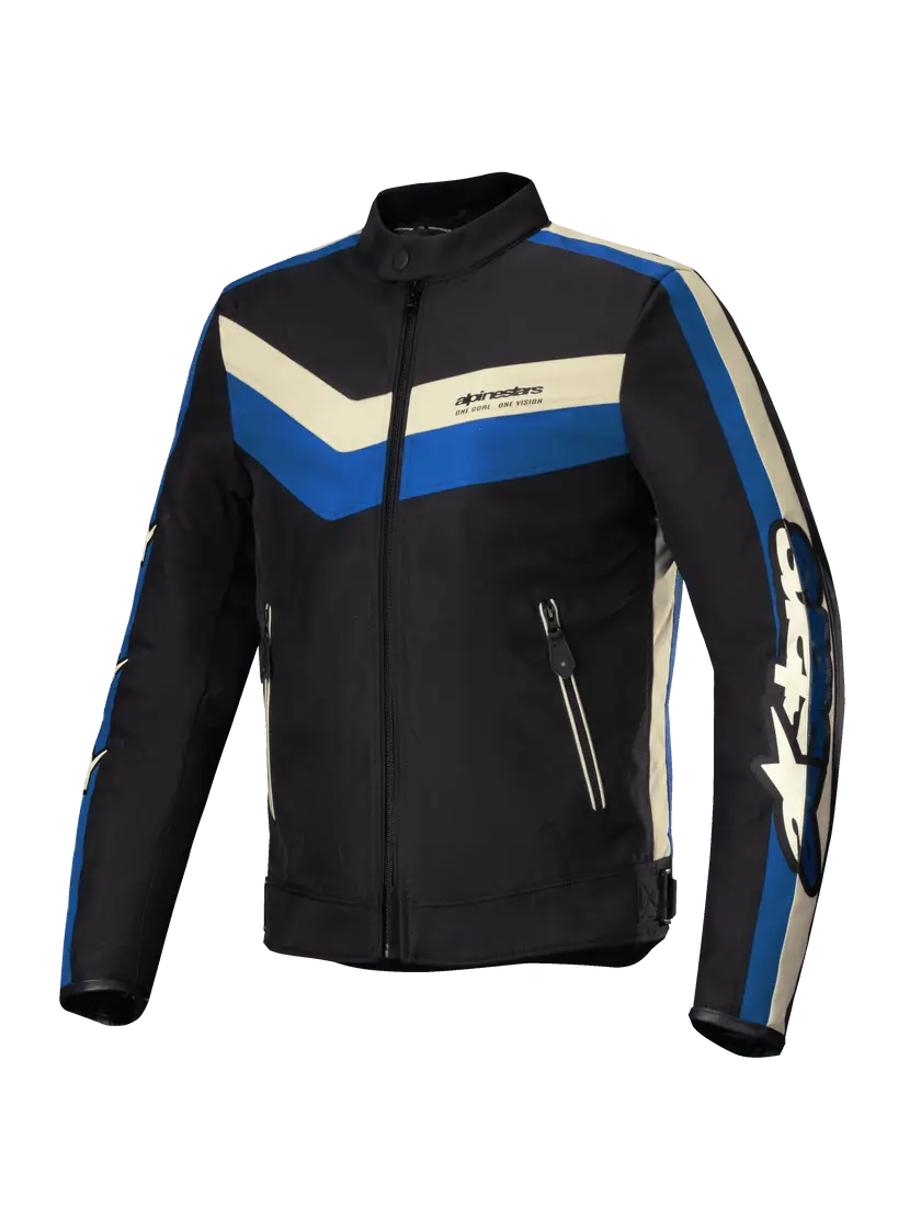 Alpinestars T-Dyno WR Textile Jacket Black / Blue / Ecru FREE UK Delivery, FREE 365 Day Returns | Moto Central