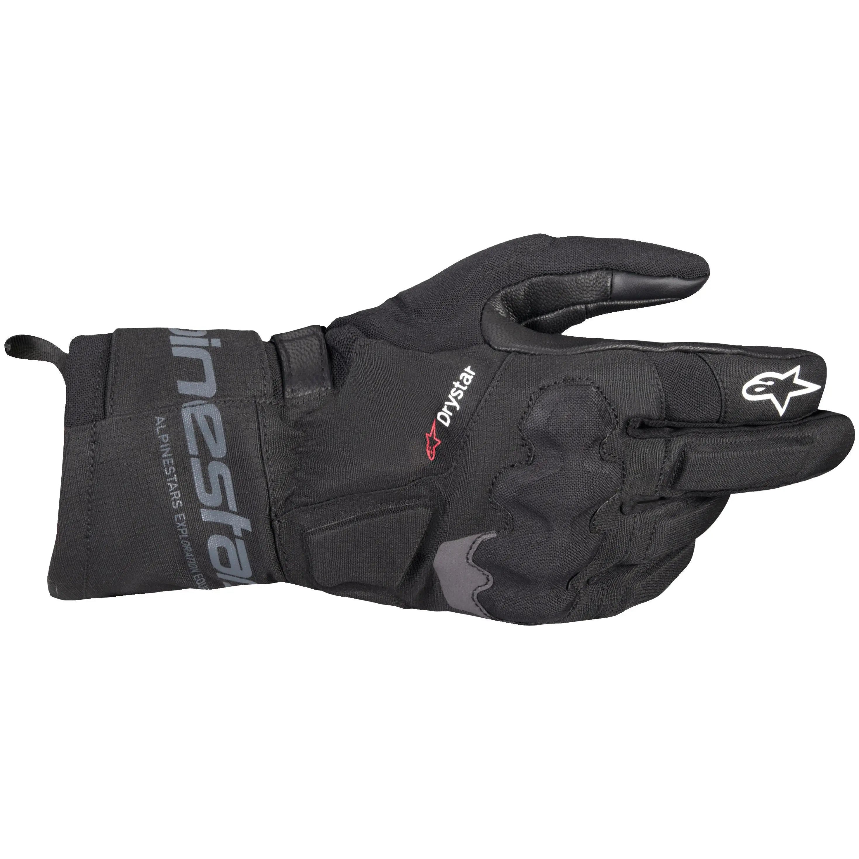 Alpinestars WT-3 Drystar Insulated Gloves Black back-of-hand view