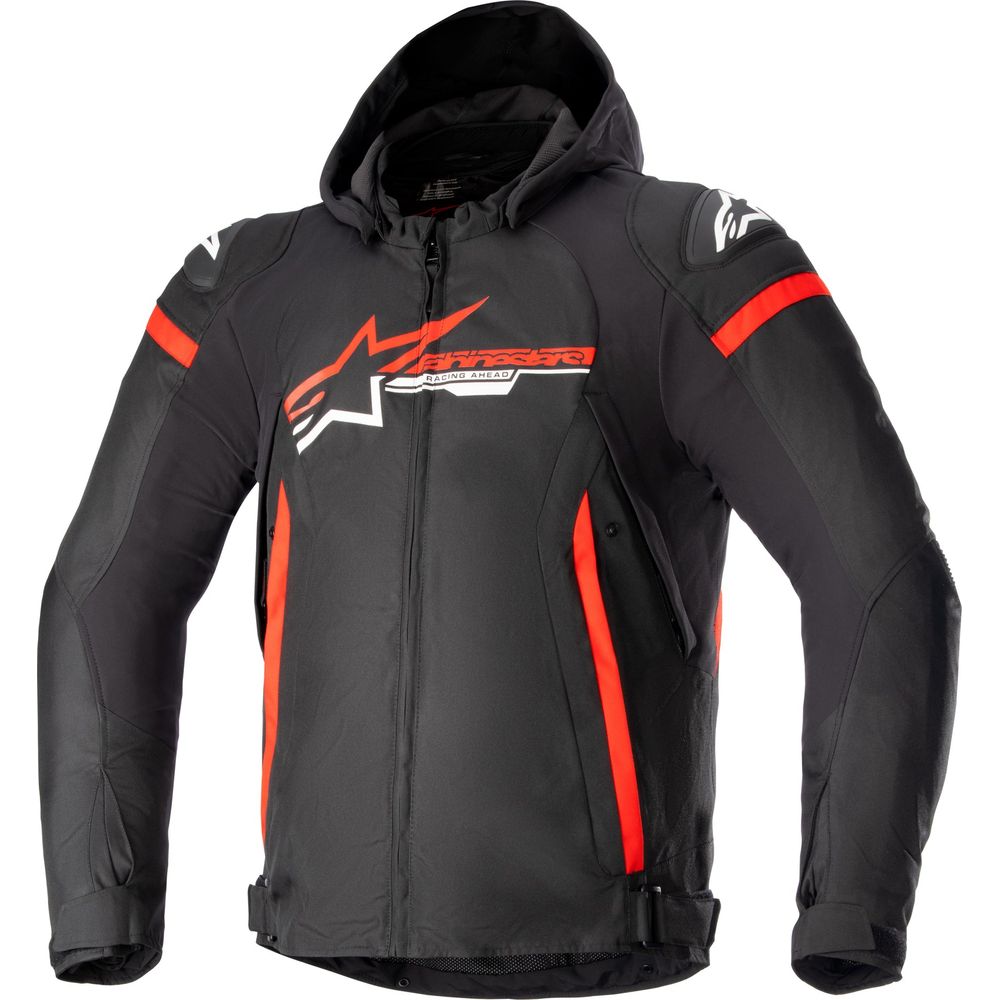Alpinestars Zaca Waterproof Textile Jacket Black / Bright Red / White