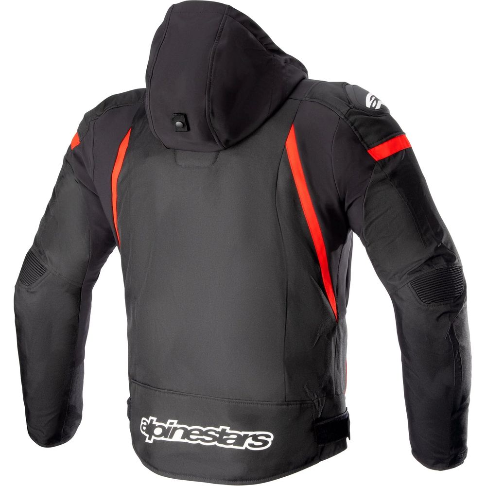 Alpinestars Zaca Waterproof Textile Jacket Black / Bright Red / White