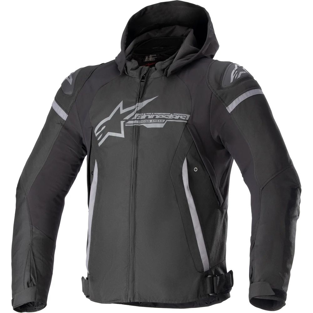 Alpinestars Zaca Waterproof Jacket Black / Dark Grey - FREE UK Shipping, FREE 365 Day Returns | Moto Central