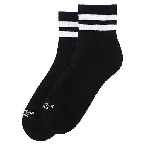 American Socks Back In Black Ankle High Socks — side view