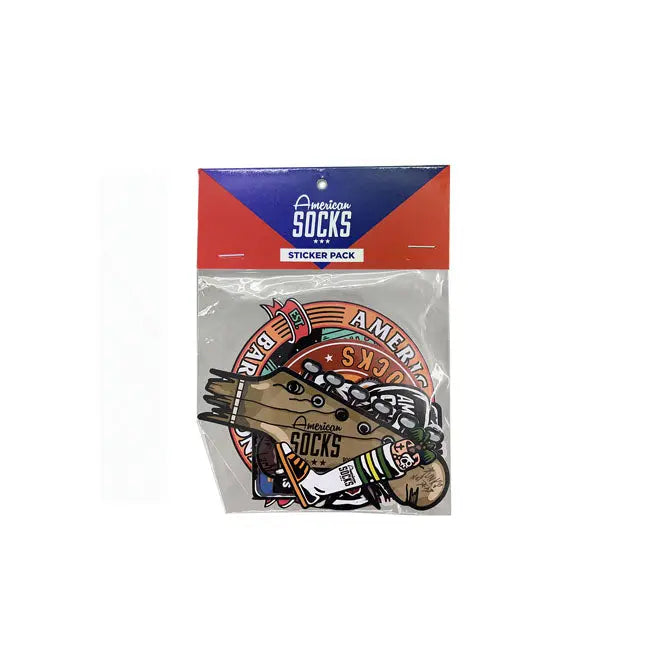American Socks Classic Sticker Pack - 14 Stickers  - FREE UK Shipping, FREE 365 Day Returns | Moto Central