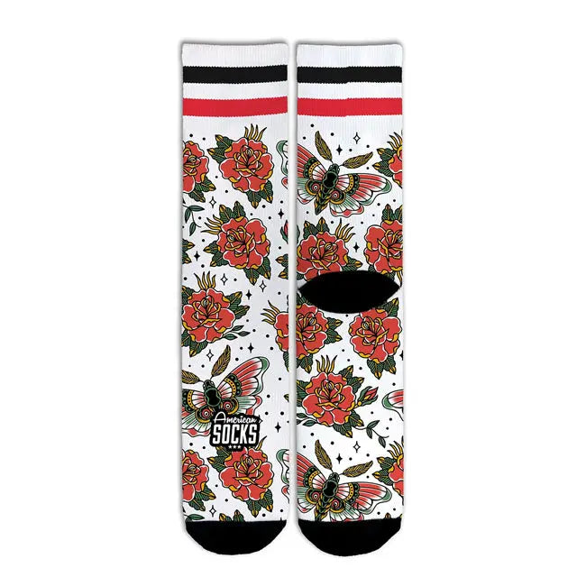 American Socks Moth Signature Socks - FREE UK Shipping, FREE 365 Day Returns | Moto Central