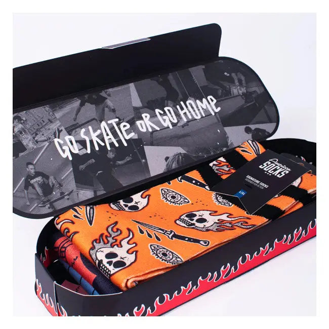 American Socks Skateboard Gift Box Signature Socks - FREE UK Shipping, FREE 365 Day Returns | Moto Central
