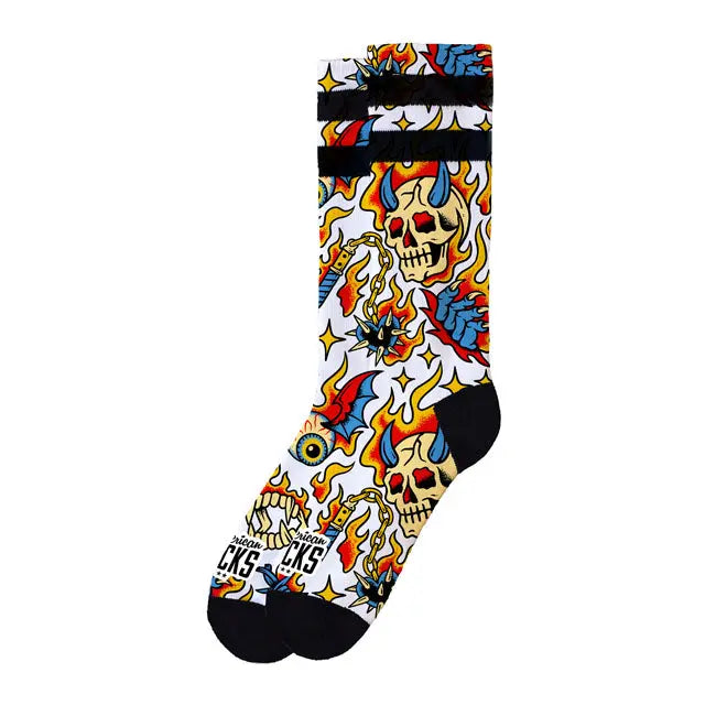 American Socks Wicked Signature Socks - FREE UK Shipping, FREE 365 Day Returns | Moto Central