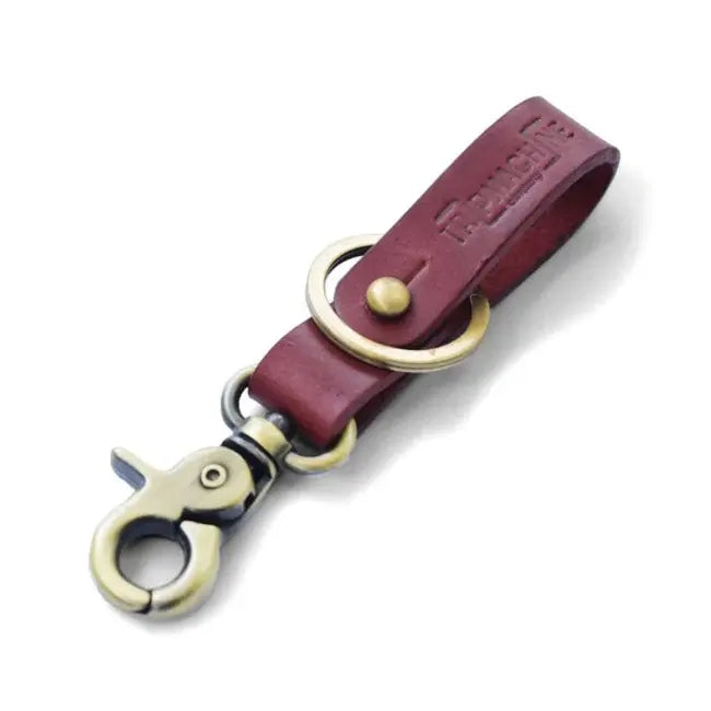 Trip Machine Key Fob Cherry Red / Anitque Gold - FREE UK Shipping, FREE 365 Day Returns | Moto Central
