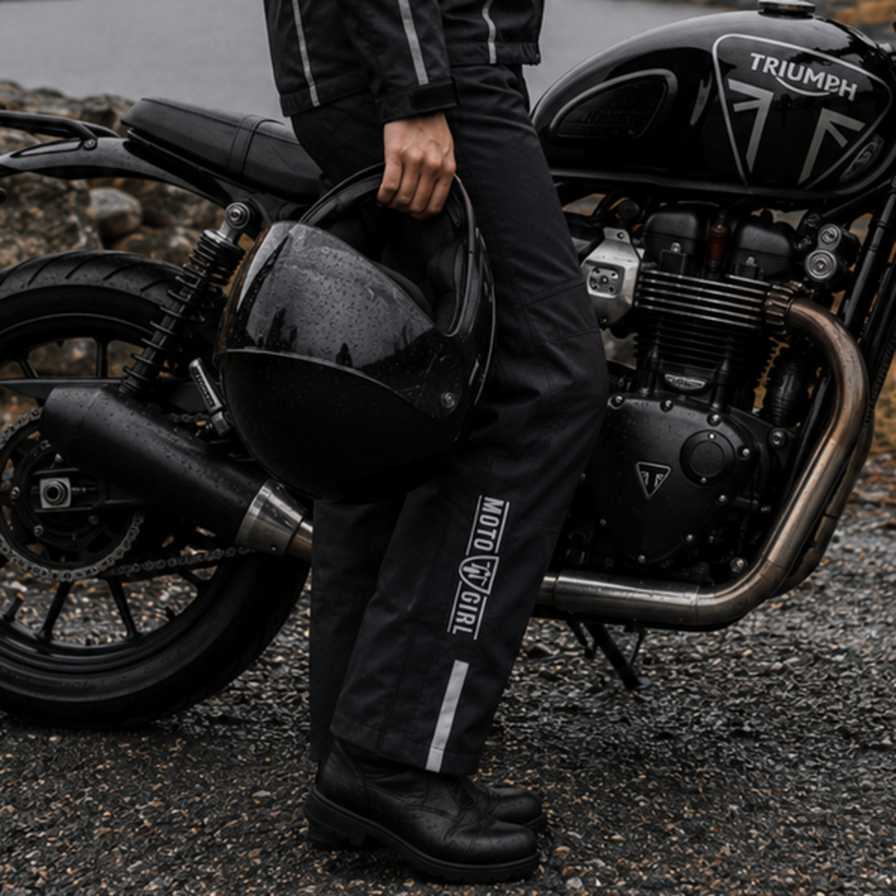 MotoGirl Aqua Shield Waterproof Trouser Black FREE UK Delivery, FREE 365 Day Returns | Moto Central