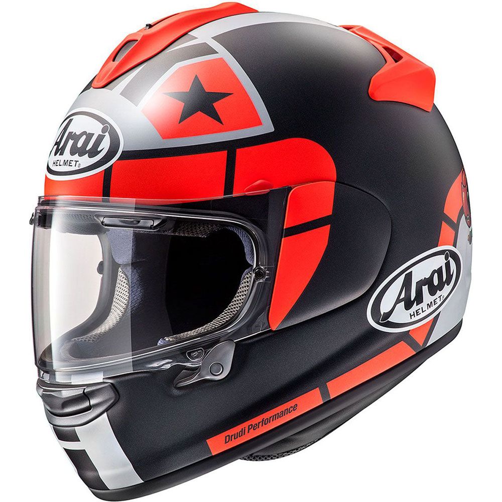 arai chaser-x shaped red helmet Arai Chaser X Full Face Helmet Maverick GP Red/Black FREE UK Delivery