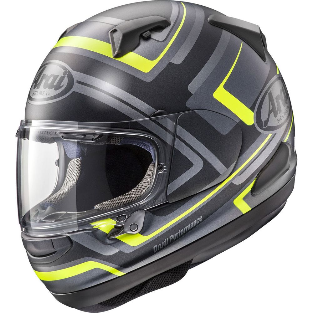 arai qv pro vs shoei gt air Arai QV Full Face Helmet Charged Yellow/Black FREE Delivery & Returns