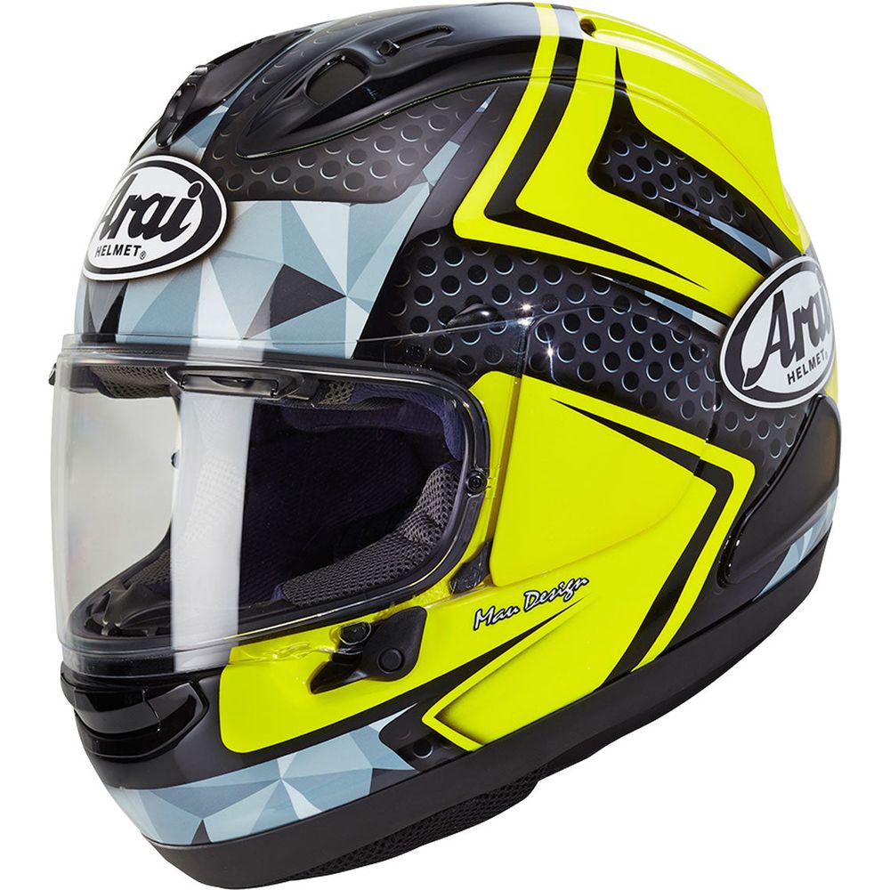 Arai RX 7V Full Face Helmet Dyno Fluo Yellow/Black FREE UK Delivery