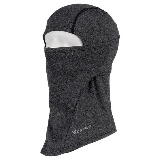 Army Surplus Balaclava 1-Hole Stretch Tunnel Melange Grey — front view