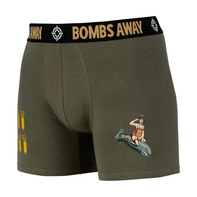 Army Surplus Bombs Away Boxer Shorts - FREE UK Shipping, FREE 365 Day Returns | Moto Central