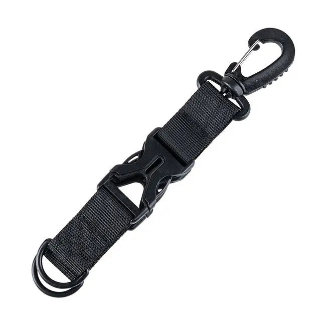 Army Surplus Carabiner Keychain Holder Black - FREE UK Shipping, FREE 365 Day Returns | Moto Central