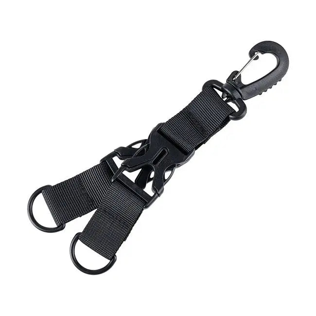 Army Surplus Carabiner Keychain Holder BlackĀ - FREE UK Shipping, FREE 365 Day Returns | Moto Central