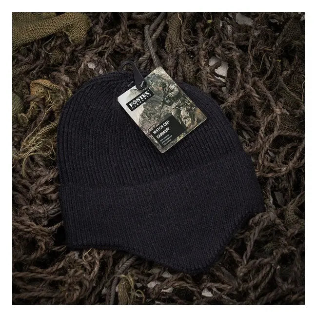 Army Surplus Watch Cap Earmuff Black - FREE UK Shipping, FREE 365 Day Returns | Moto Central