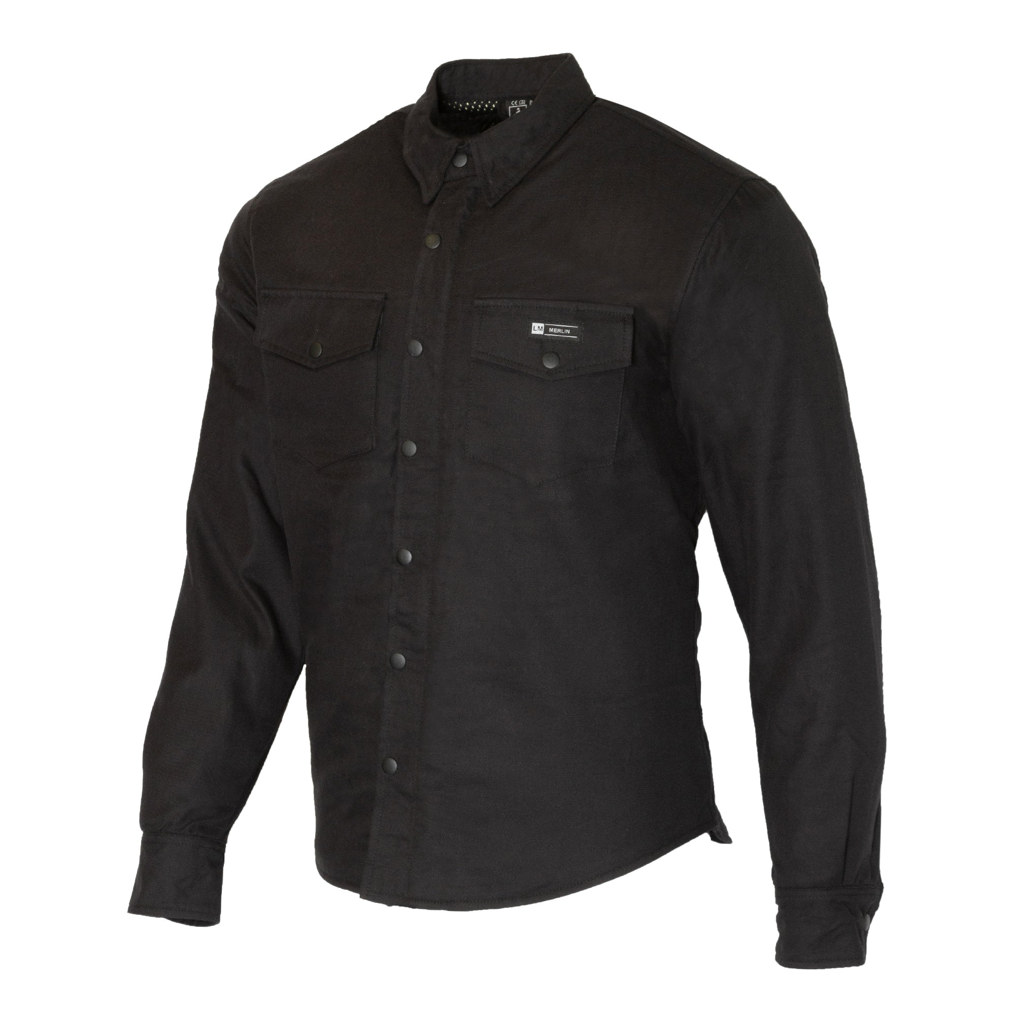 Merlin Axe Zip Up 100% Kevlar Shirt Black FREE UK Delivery, FREE 365 Day Returns | Moto Central